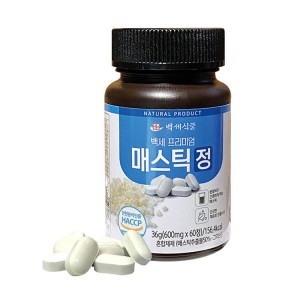 백세식품 프리미엄 메스틱정 600mg x 60정